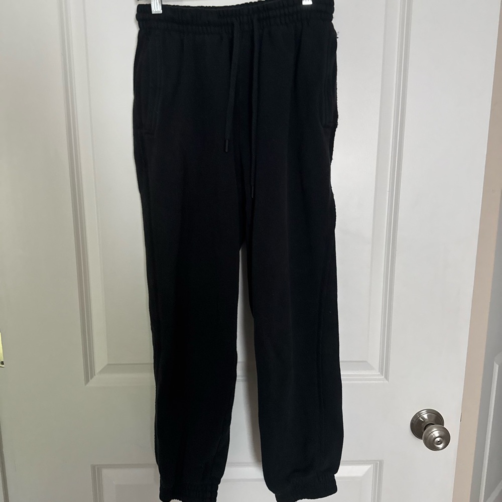 Aerie Black Joggers with Elastic Cuffs